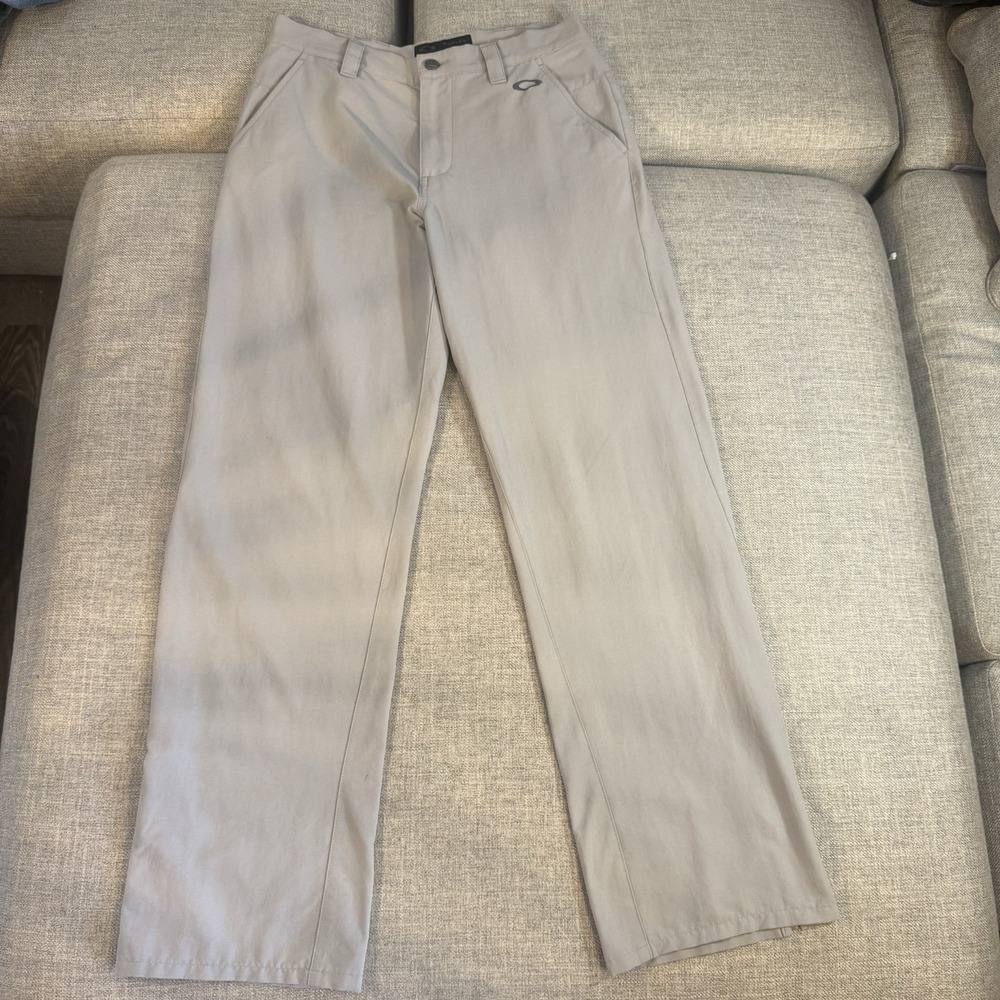 Oakley Golf Pants Mens 30x32 Gray Performance Stretch Lightweight Flat
